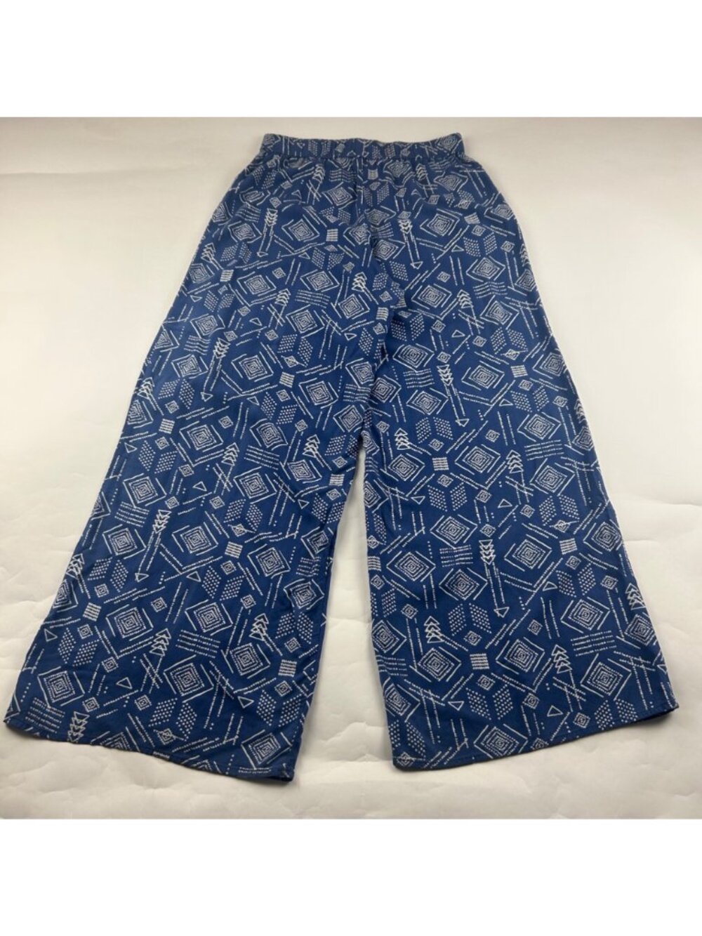 Mossimo Blue Diamond Batik Print Lightweight Wide Leg Lounge Pant M - Picture 4 of 5